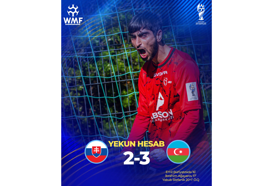 La selección sub-23 de minifútbol de Azerbaiyán se clasifica para la fase eliminatoria del Campeonato Mundial