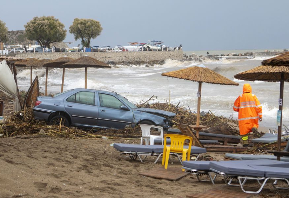 Yunanıstanda daşqın nəticəsində 1 nəfər ölüb
