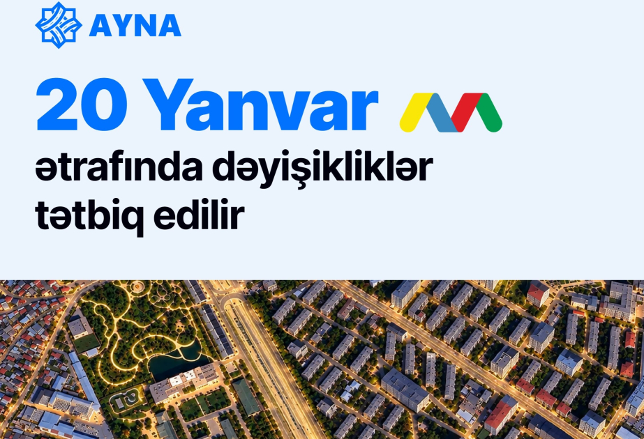 “20 Yanvar” metrostansiyası və “Şamaxinka” ərazisində avtobus marşrutları üzrə dəyişikliklər ediləcək