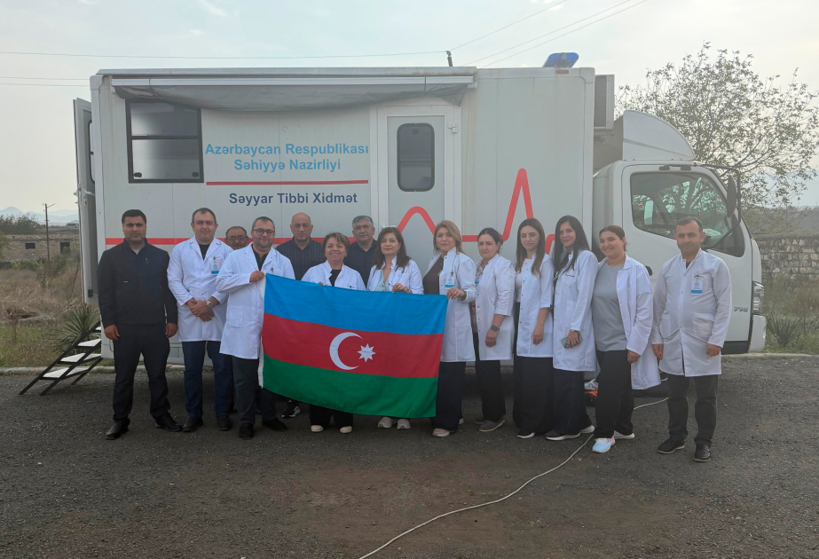 Мобильная клиника Минздрава оказала медицинские услуги в Ходжалы в рамках программы «Великое возвращение»