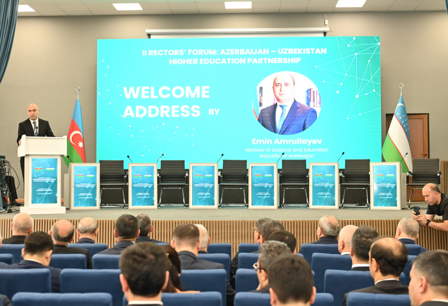 Azərbaycan və Özbəkistan ali təhsil müəssisələri arasında İkinci Rektorlar Forumu işə başlayıb VİDEO