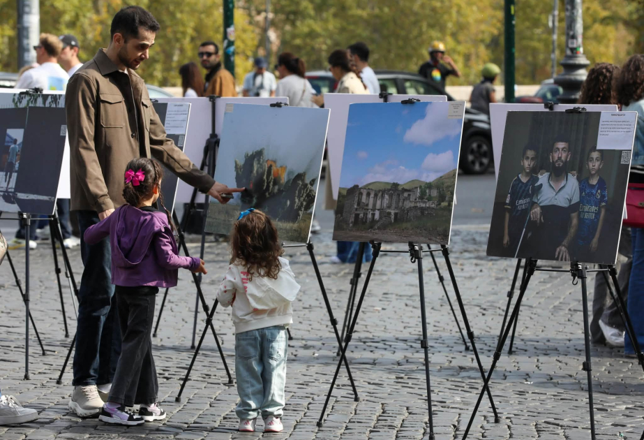 Ermənistanın Azərbaycana qarşı mina müharibəsi Romada fotofaktlarla nümayiş etdirilib