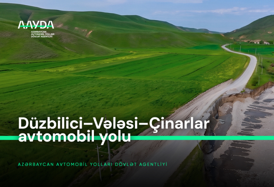 Şabranda sel nəticəsində zədələnmiş yol infrastrukturu bərpa olunub VİDEO