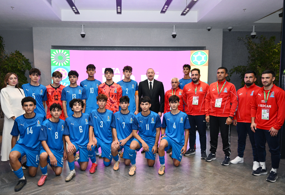 President Ilham Aliyev watched opening ceremony of FIFA U-15 World Cup and Festival VIDEO