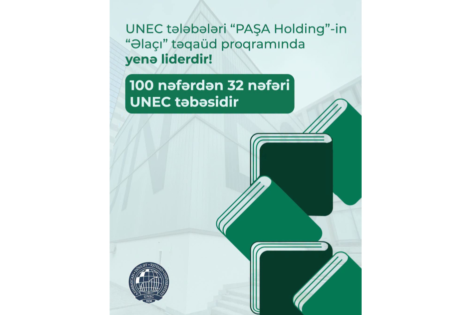“Əlaçı” təqaüd proqramının qalibləri arasında UNEC tələbələri yenə liderdir