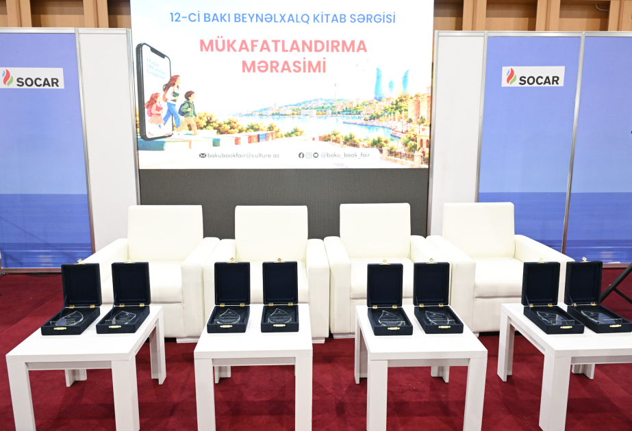 AZERTAC awarded for information support at 12th Baku International Book Fair