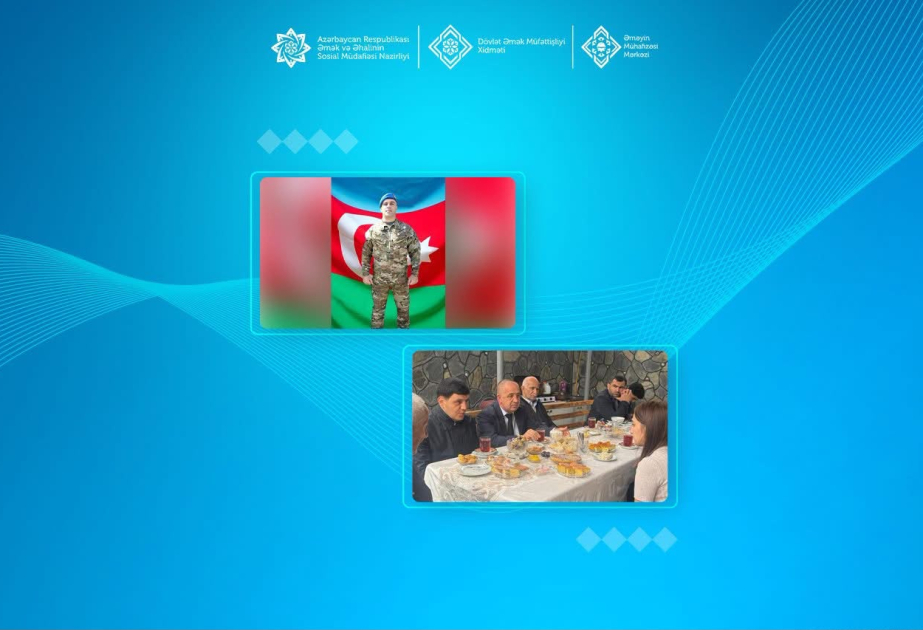 Şəkidə iki şəhid ailəsi ziyarət edilib