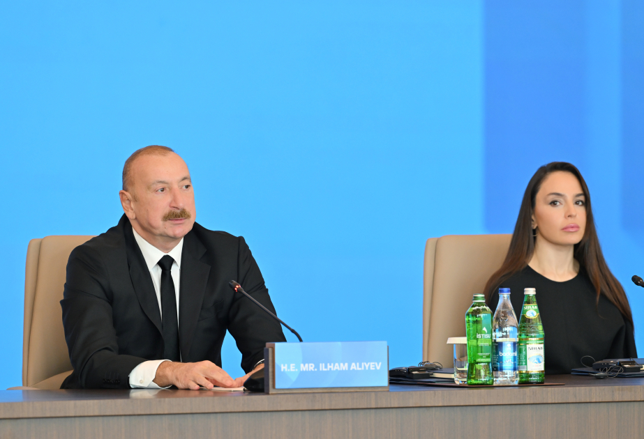Präsident Ilham Aliyev spricht beim Dialogforum über Befreiung der aserbaidschanischen Gebiete