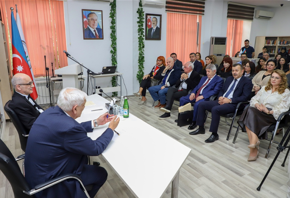 Professor Ramiz Yunus ADU-da Cənubi Qafqazın geosiyasi əhəmiyyətindən danışıb