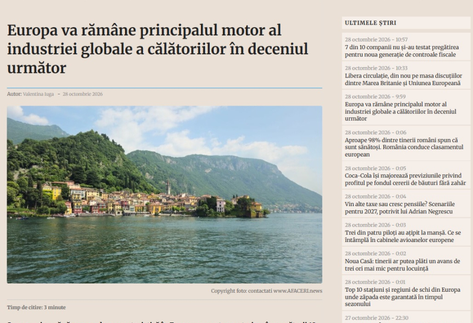 Romanian media: Azerbaijan could become one of fastest-growing international tourism destinations