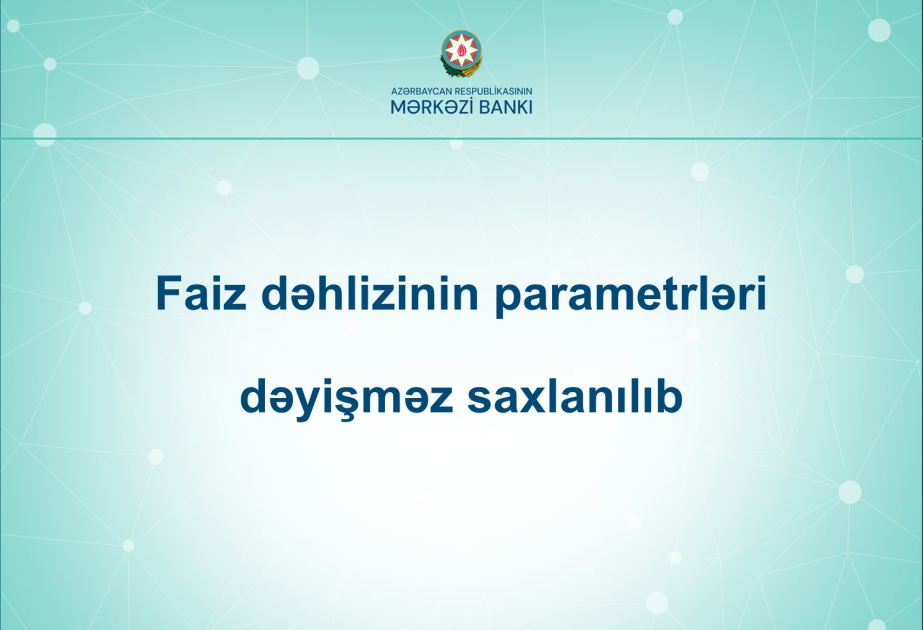 Mərkəzi Bank uçot dərəcəsini sabit saxlayıb