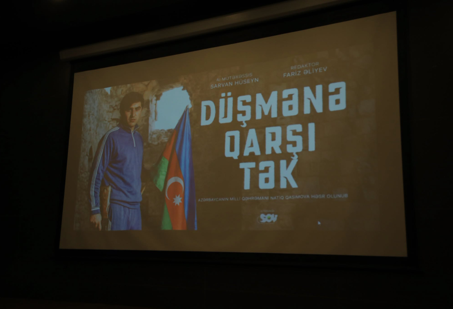 Gəncədə Milli Qəhrəman Natiq Qasımova həsr olunan film nümayiş etdirilib