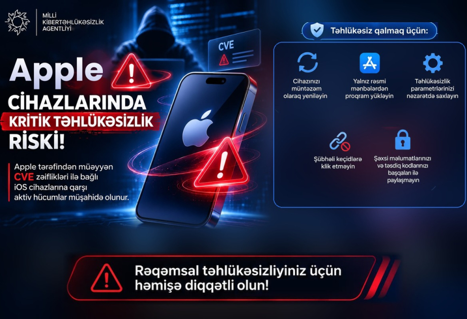 Azərbaycanda “Apple” istifadəçilərinin hesabları kütləvi şəkildə ələ keçirilir