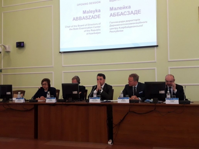 DİM Direktorlar Şurasının sədri Ukraynada keçirilən konfransda çıxış edib