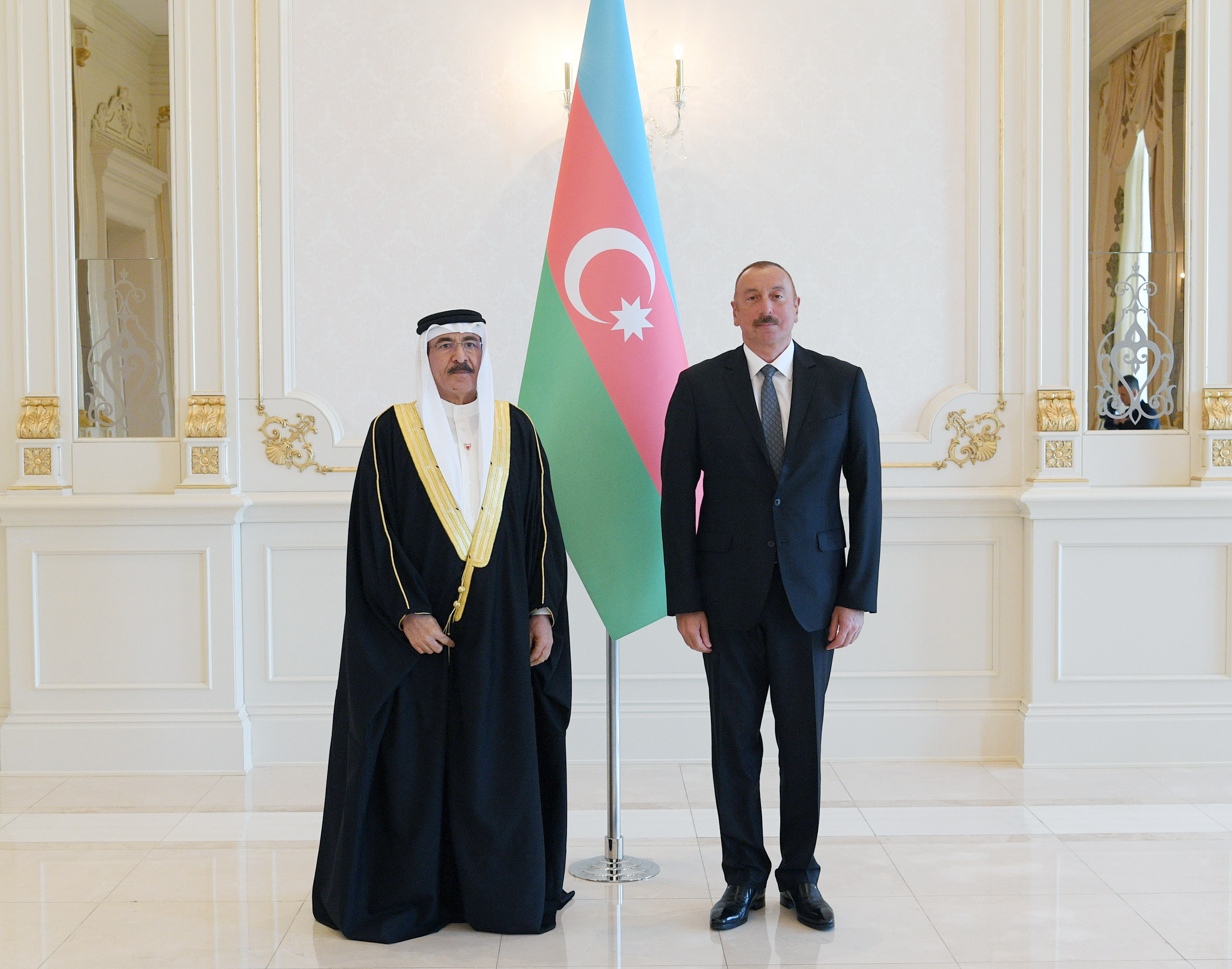 President Ilham Aliyev Received Credentials Of Incoming Bahraini Ambassador Video Azertac 3397