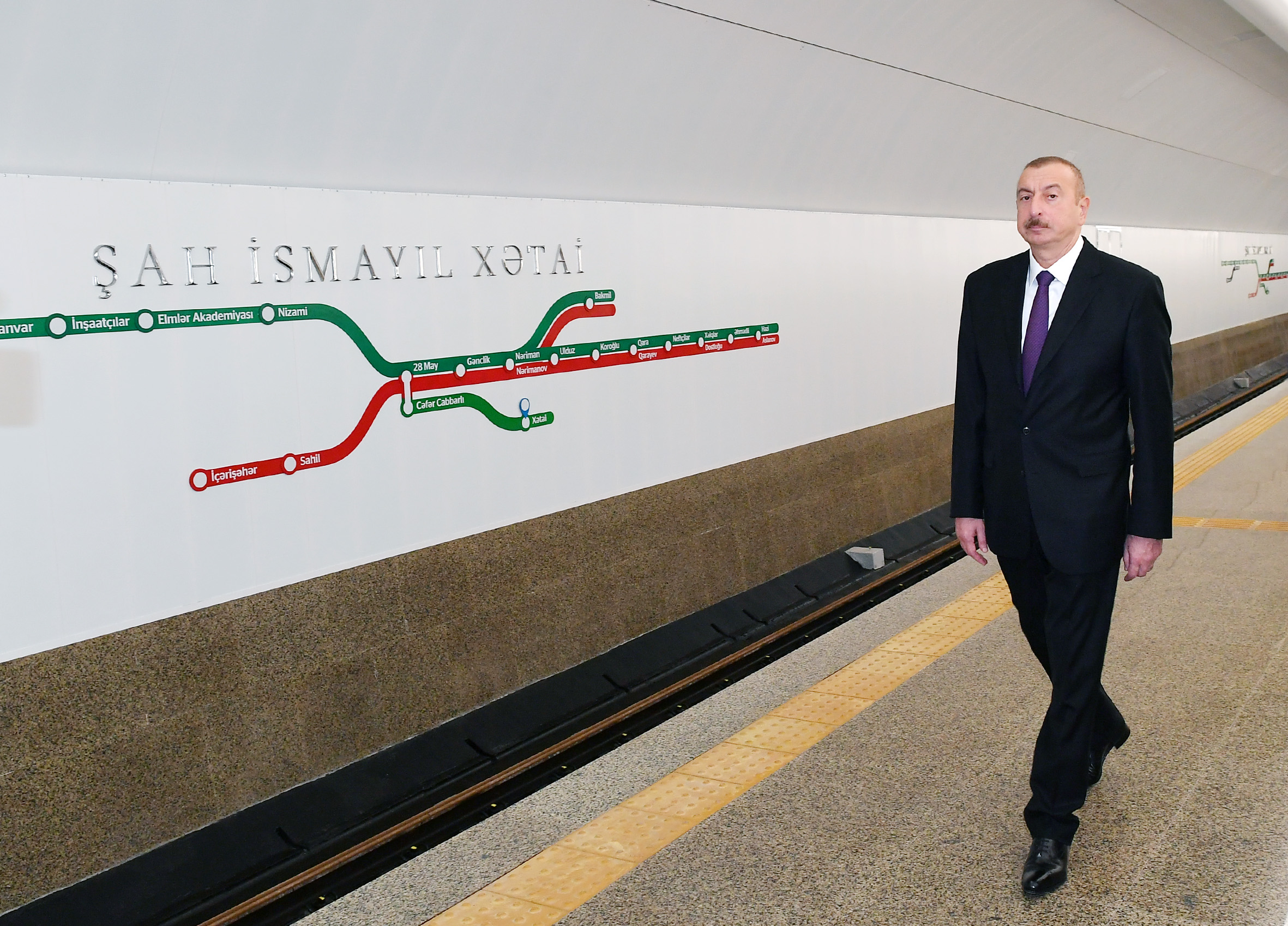Схема метро баку