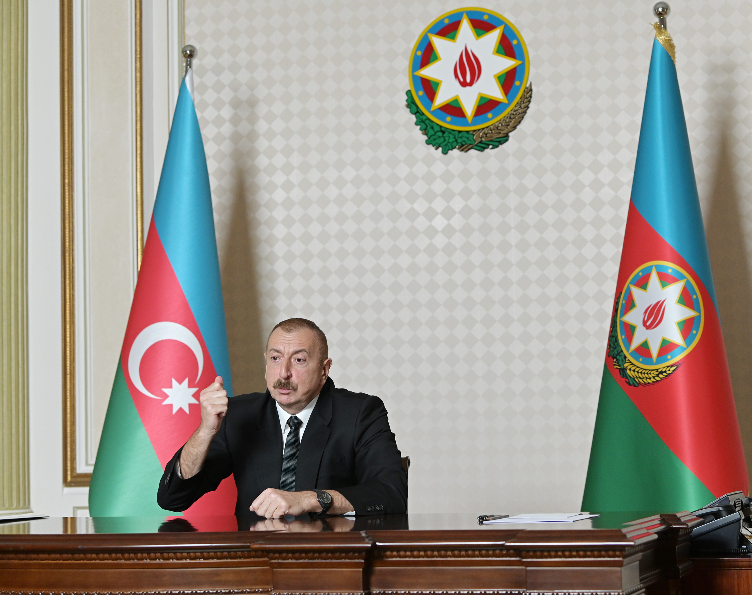 Азербайджан продлила. President Ilham Aliyev.