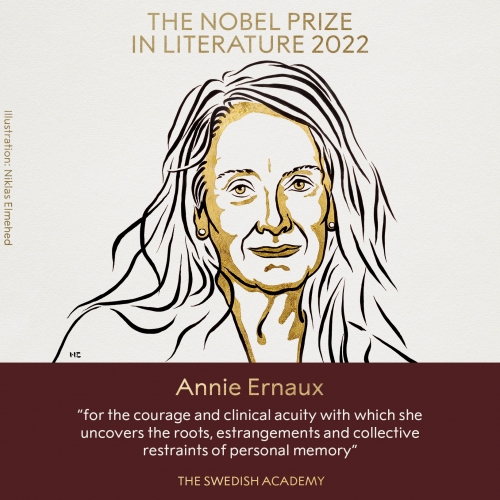 2022-ci il ədəbiyyat üzrə Nobel mükafatına fransız yazıçı Annie Erno layiq  ...