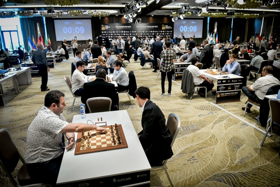 Azerbaijani chess players succeed in FIDE World Cup 2023 Round 1