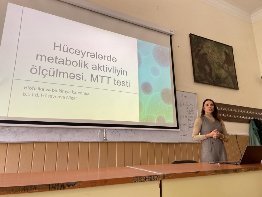 Hüceyrələrdə metabolik aktivliyin ölçülməsi - elmi seminar