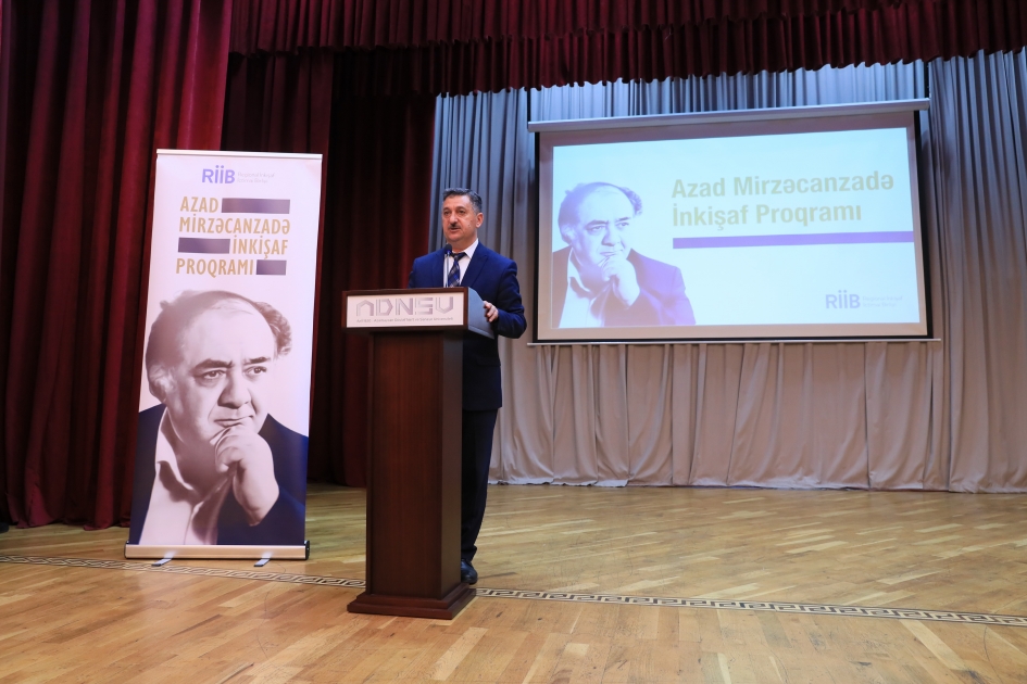 ADNSU-da “Azad Mirzəcanzadə inkişaf proqramı”nın təqdimatı