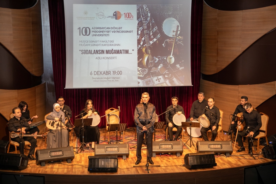 ADMİU-nun 100 illik yubileyi münasibətilə konsert proqramı təqdim olunub