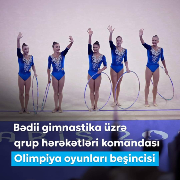 Birinci vitse-prezident Mehriban Əliyeva Azərbaycanın bədii gimnastika üzrə qrup hərəkətləri komandasını təbrik edib