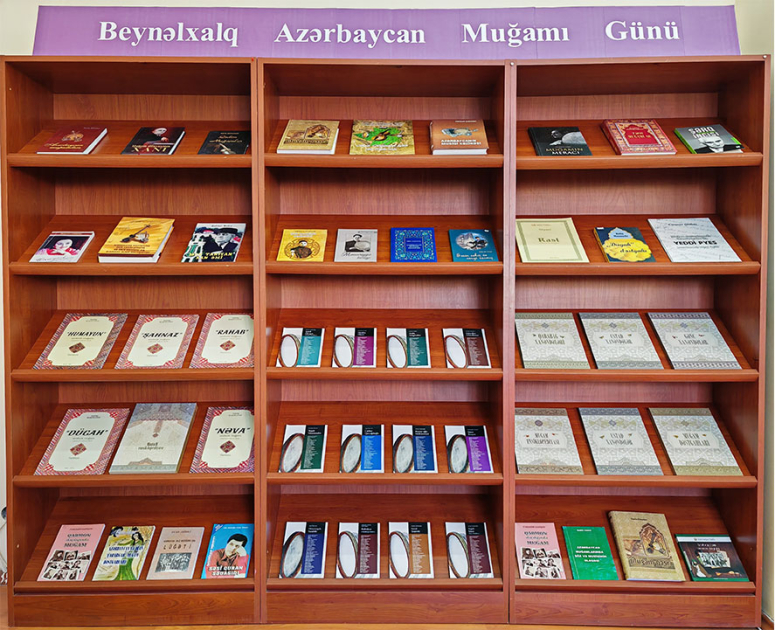 Gənclər Kitabxanasında Beynəlxalq Azərbaycan Muğamı Günü ilə əlaqədar kitab sərgiləri açılıb