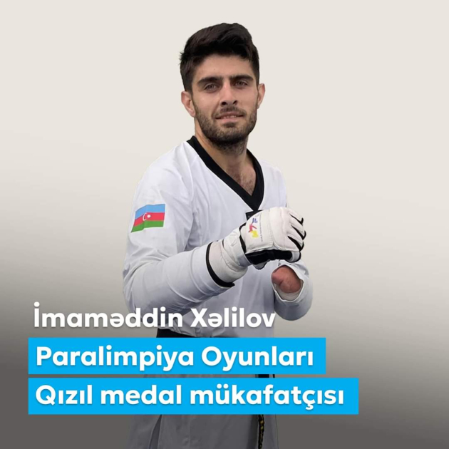 Birinci vitse-prezident Mehriban Əliyeva Paralimpiya Oyunlarında qızıl medal qazanan İmaməddin Xəlilovu təbrik edib