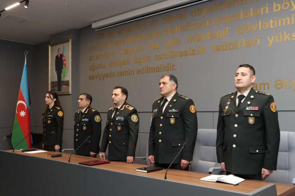 Strateji Obyektlərin Mühafizəsi Dövlət Agentliyinin hərbi qulluqçularına orden və medallar təqdim olunub