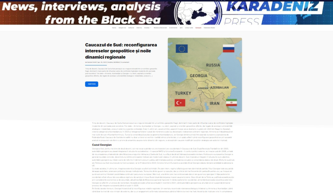 Rumıniya xəbər agentliyi Azərbaycanın artan beynəlxalq nüfuzu barədə analitik yazı dərc edib