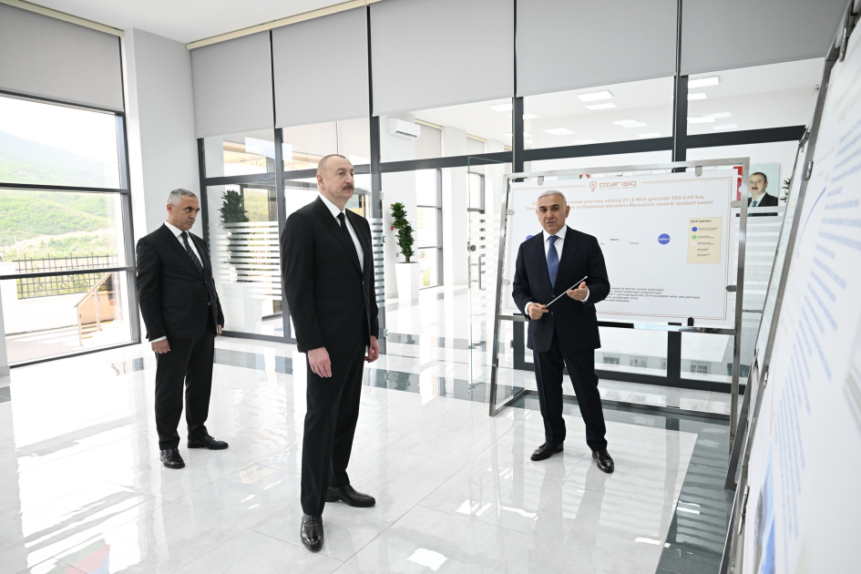 Prezident İlham Əliyev “Azərişıq” ASC-nin “Xocalı” yarımstansiyasının və Rəqəmsal İdarəetmə Mərkəzinin açılışında iştirak edib YENİLƏNİB Prezident İlham Əliyev “Azərişıq” ASC-nin “Xocalı” yarımstansiyasının və Rəqəmsal İdarəetmə Mərkəzinin açılışında iştirak edib YENİLƏNİB