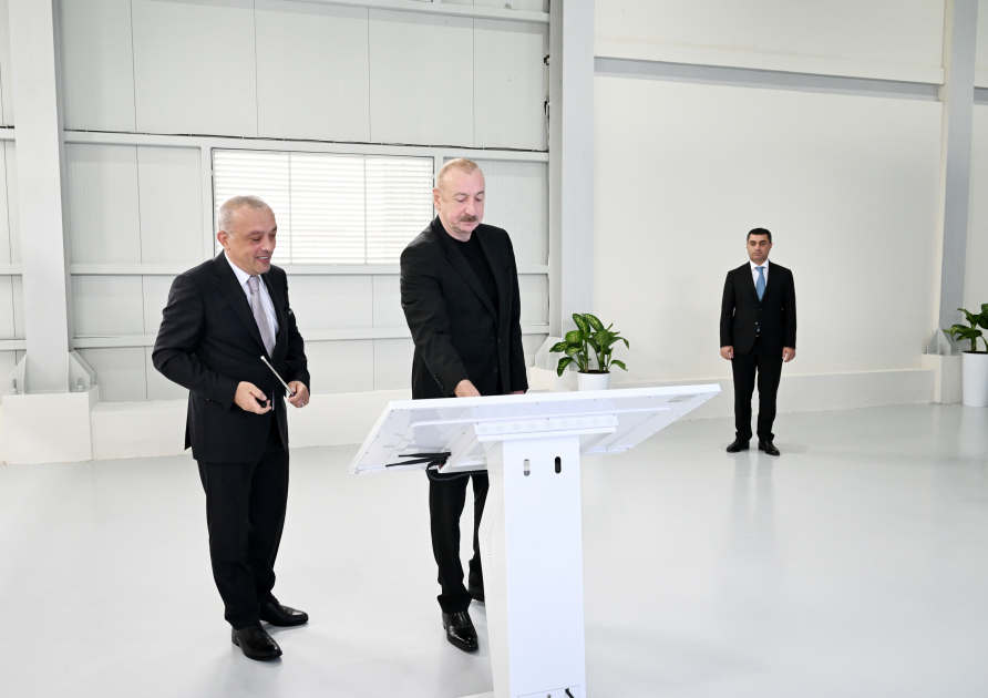 Prezident İlham Əliyev Yevlax şəhəri qumsüzgəc texnologiyalı sutəmizləyici qurğunun açılışında iştirak edib YENİLƏNİB Prezident İlham Əliyev Yevlax şəhəri qumsüzgəc texnologiyalı sutəmizləyici qurğunun açılışında iştirak edib YENİLƏNİB