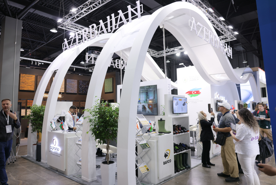 Qazaxıstanda Azərbaycan məhsulları “Made in Azerbaijan” stendində nümayiş olunur