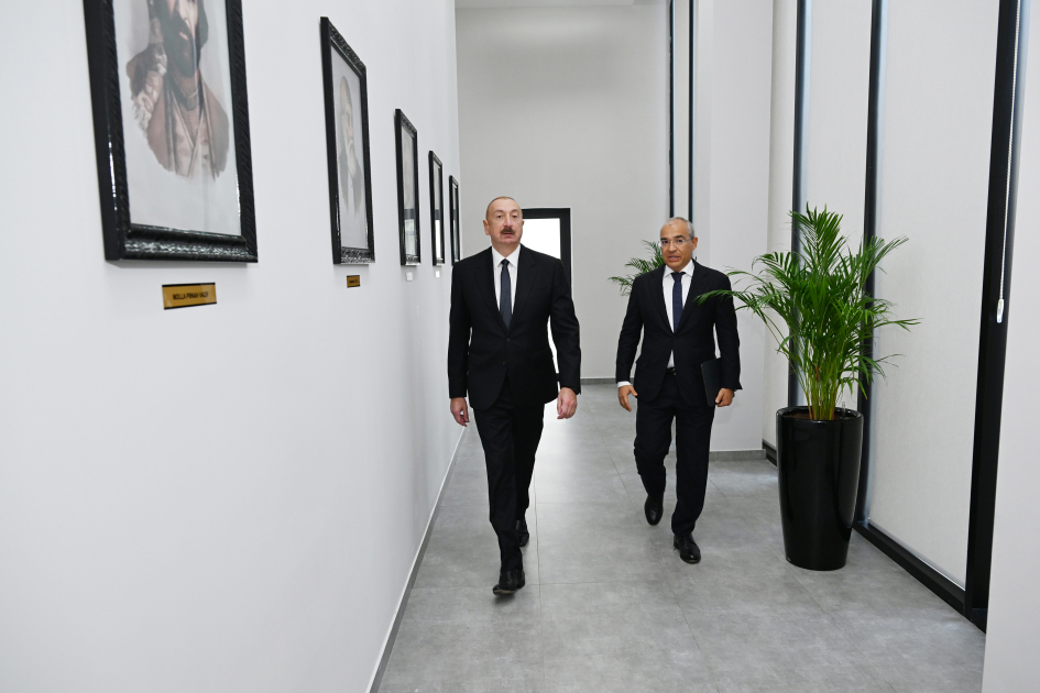 Prezident İlham Əliyev Azərbaycan Yazıçılar Birliyinin Səməd Vurğun adına Yaradıcılıq Evinin açılışında iştirak edib