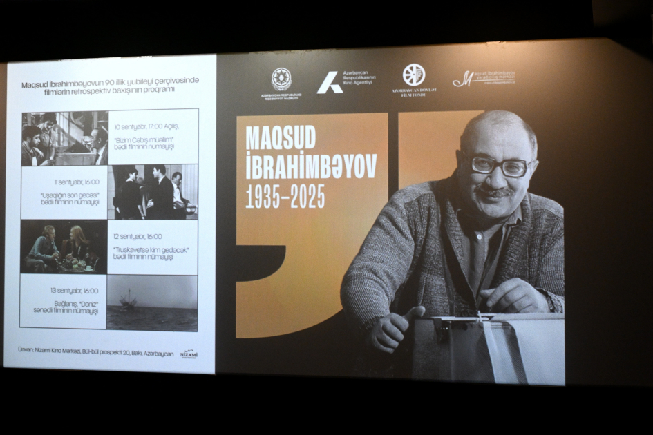 Nizami Kino Mərkəzində Maqsud İbrahimbəyovun 90 illiyi münasibətilə retrospektiv film baxışı keçirilib