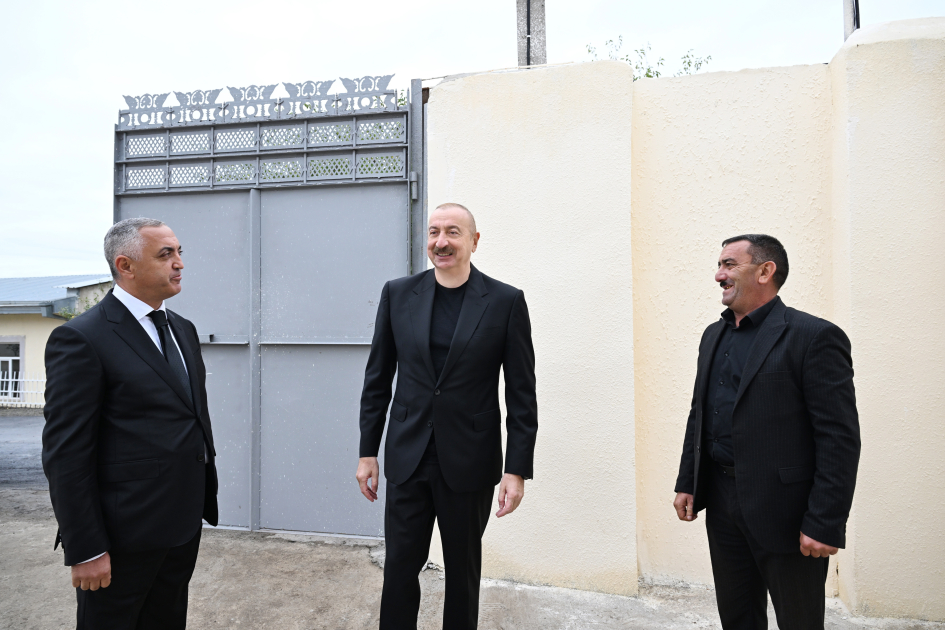 Prezident İlham Əliyev Xocalı rayonunun Seyidbəyli kəndində olub