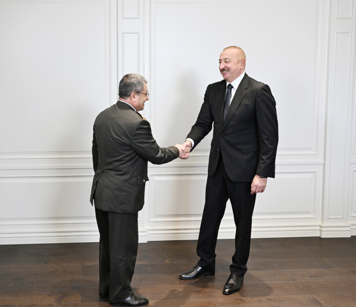 Prezident İlham Əliyev Türkiyə Silahlı Qüvvələrinin Baş Qərargah rəisini qəbul edib