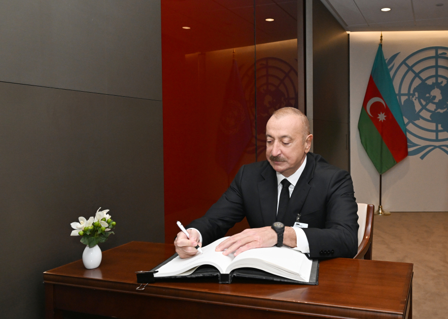 Azərbaycan Prezidenti İlham Əliyev BMT-nin Baş katibi Antonio Quterreş ilə görüşüb
