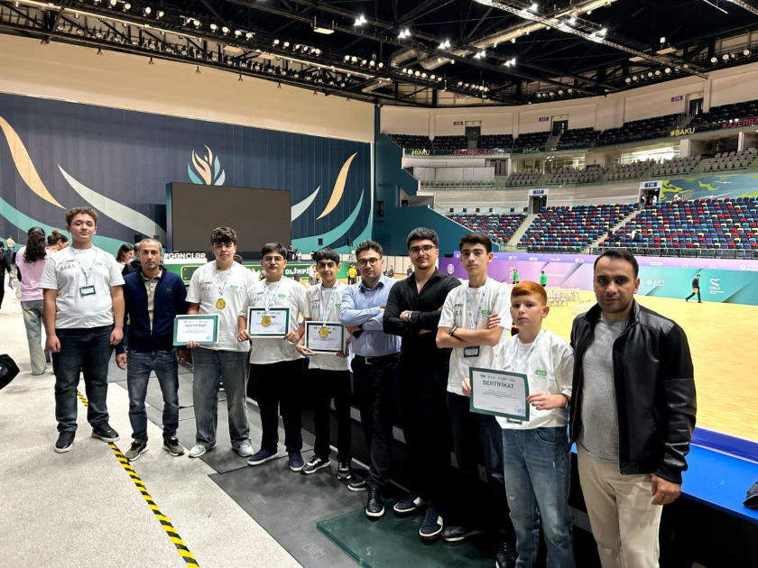 Naxçıvan "Heirs of East" komandası VIII Respublika Robot Olimpiadasının qalibi olub