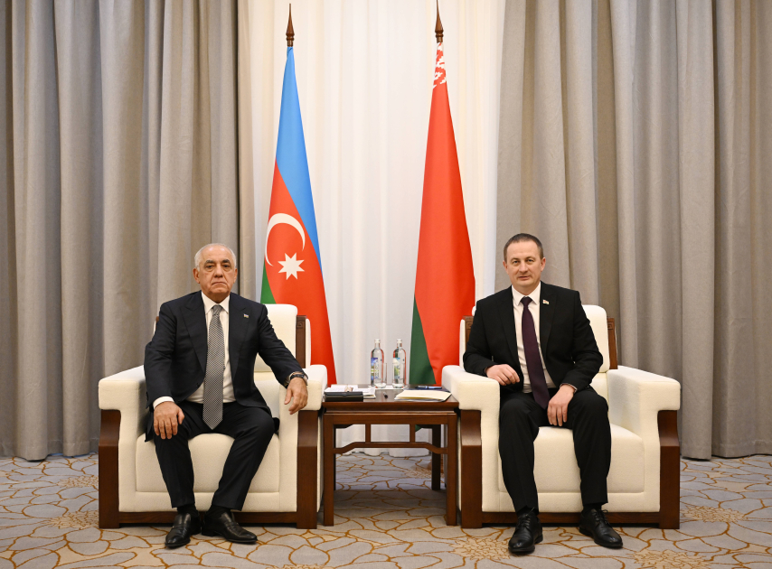 Minskdə Azərbaycan və Belarus baş nazirləri arasında danışıqlar aparılıb
