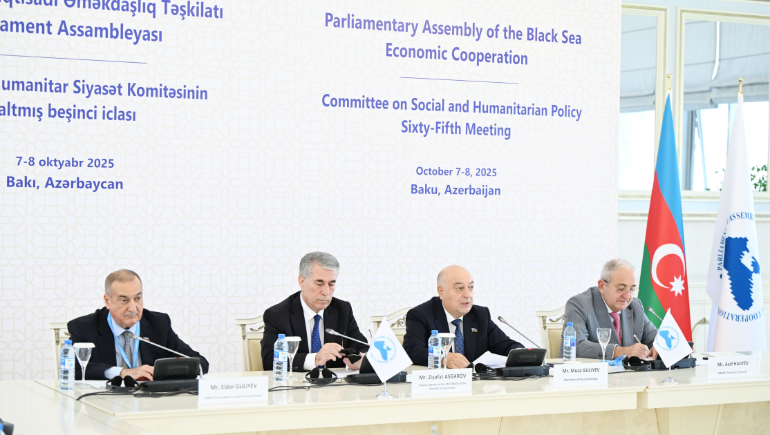 Bakıda QDİƏT PA-nın Sosial və Humanitar Siyasət Komitəsinin 65-ci iclası keçirilib