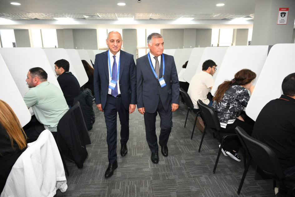 Prokurorluq orqanlarına qulluğa qəbulla bağlı elan edilmiş müsabiqənin test imtahanı keçirilib