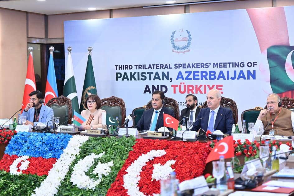 İslamabadda Azərbaycan-Pakistan-Türkiyə Parlament sədrlərinin üçüncü üçtərəfli görüşü keçirilir