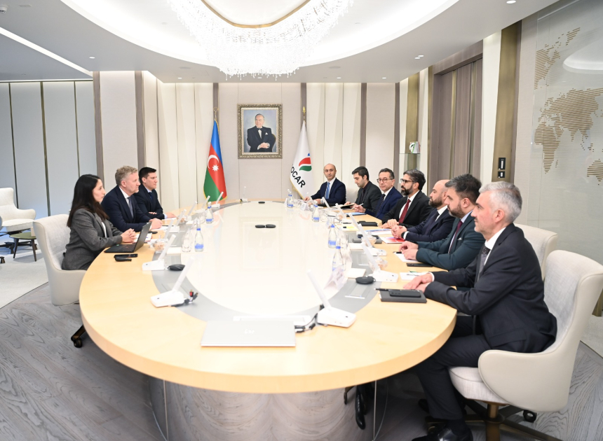 SOCAR-ın prezidenti ABB şirkətinin Şimali Avropa üzrə baş vitse-prezidenti ilə görüşüb