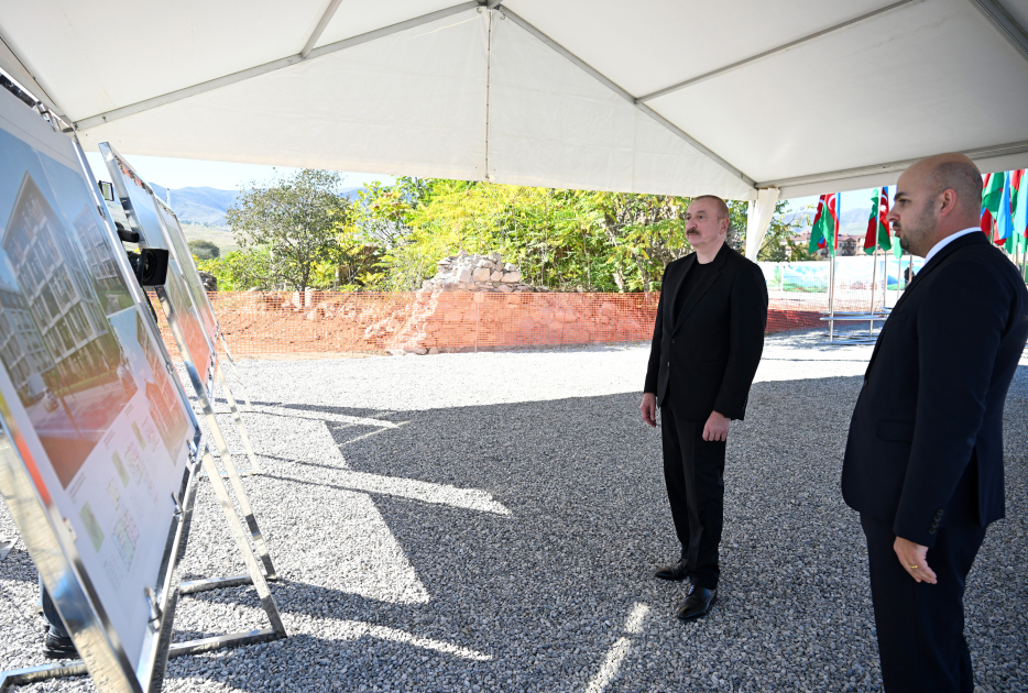 Cəbrayıl şəhərində ikinci və üçüncü yaşayış komplekslərinin təməli qoyulub