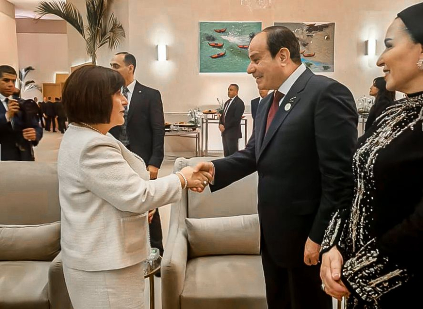 Milli Məclisin sədri Sahibə Qafarova Böyük Misir Muzeyinin açılış mərasimində iştirak edib