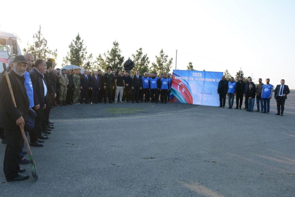 Tərtər və Yevlaxda ağacəkmə aksiyaları keçirilib