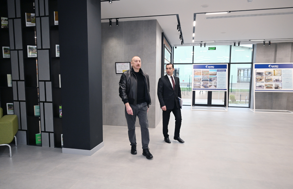 Prezident İlham Əliyev Şamaxıda “Şirvan Aqro” heyvandarlıq kompleksinin açılışında iştirak edib VİDEO