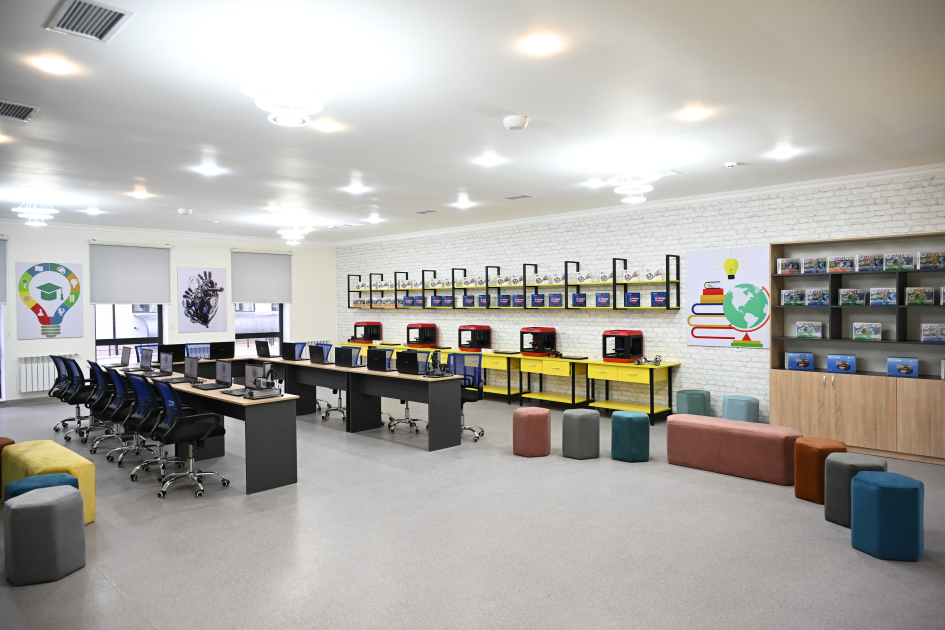 Prezident İlham Əliyev Şamaxı Avropa liseyinin yeni binasının açılışında iştirak edib VİDEO